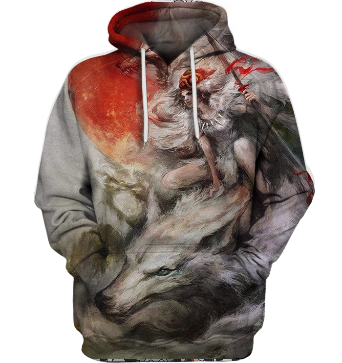 3D All Over Print Mononoke 03 Shirt-Apparel-HbArts-Hoodie-S-Vibe Cosy™