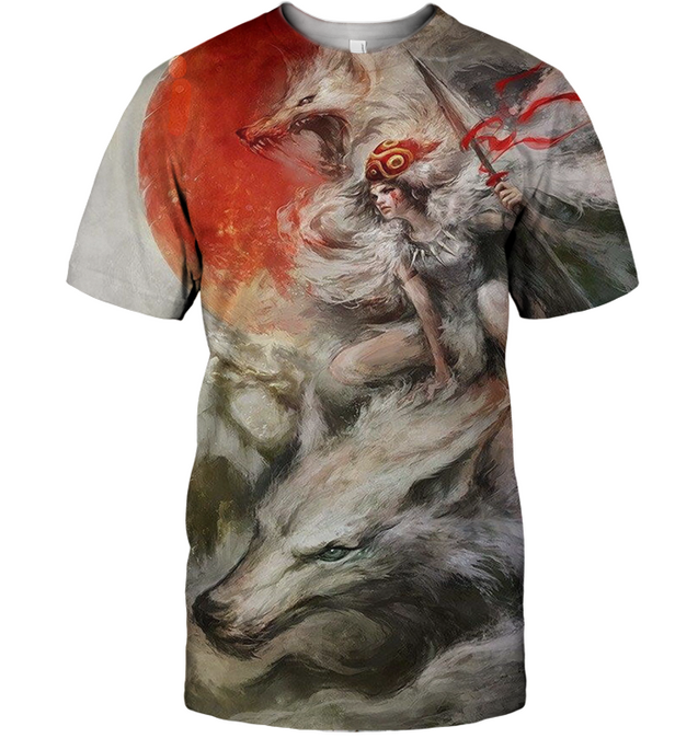 3D All Over Print Mononoke 03 Shirt-Apparel-HbArts-T-Shirt-S-Vibe Cosy™