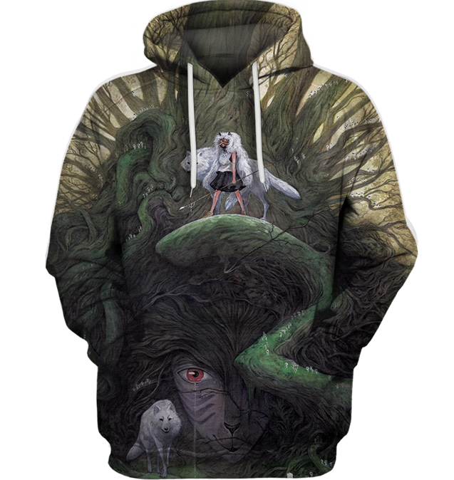 3D All Over Print Mononoke 04 Shirt-Apparel-HbArts-Hoodie-S-Vibe Cosy™