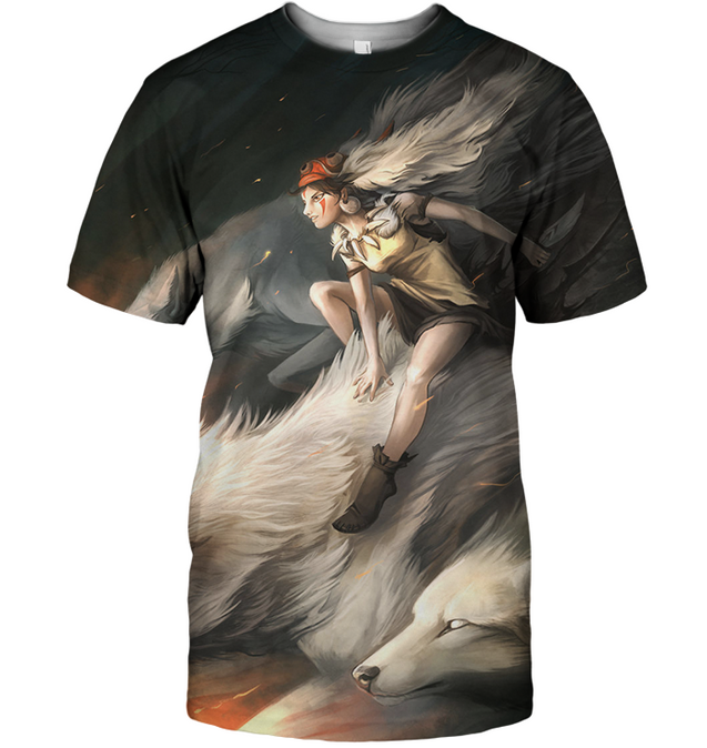 3D All Over Print Mononoke 06 Shirt-Apparel-HbArts-T-Shirt-S-Vibe Cosy™