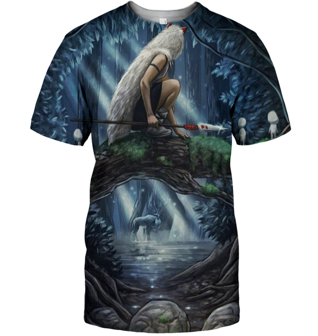 3D All Over Print Mononoke 09 Shirt-Apparel-HbArts-T-Shirt-S-Vibe Cosy™
