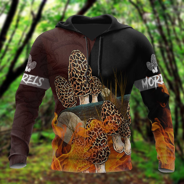 Beautiful Morels mushrooms 3D all over printing shirts for men and women TR260201-Apparel-Huyencass-Hoodie-S-Vibe Cosy™