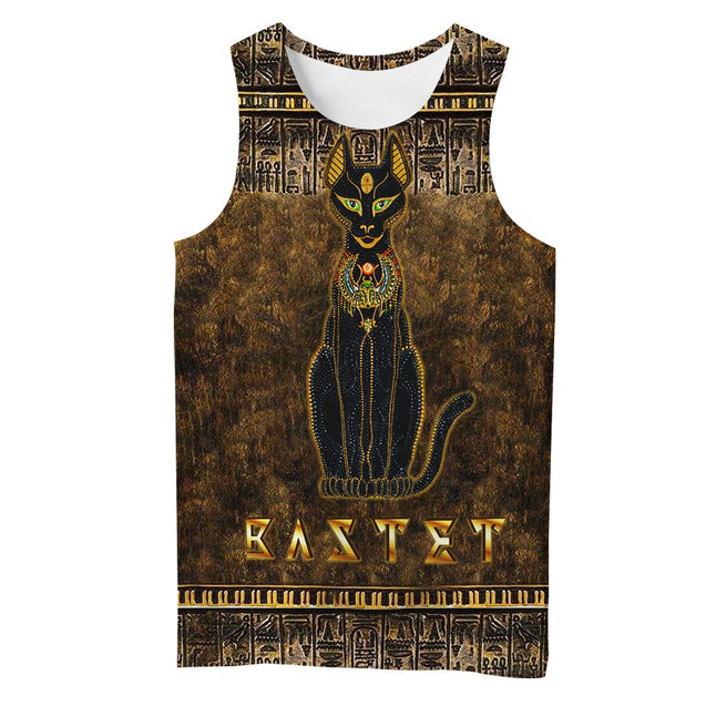 Ancient Egypt Egyptian Bastet Goddess 3D All Over Printed Clothes Hoodie MP030303-Apparel-MP-Tank Top-S-Vibe Cosy™