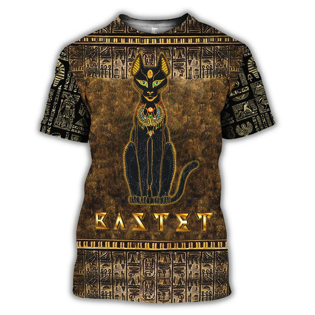 Ancient Egypt Egyptian Bastet Goddess 3D All Over Printed Clothes Hoodie MP030303-Apparel-MP-T-Shirt-S-Vibe Cosy™