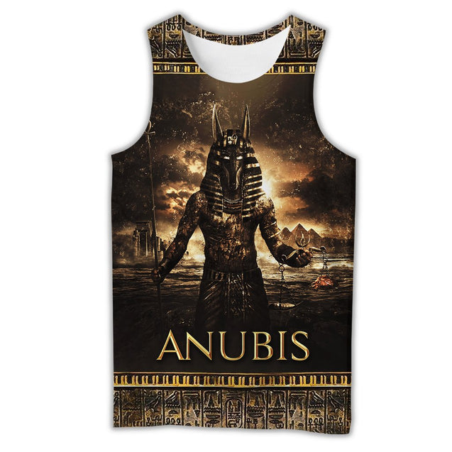 Ancient Egypt Anubis 3D All Over Printed Clothes Hoodie MP030305-Apparel-MP-Tank Top-S-Vibe Cosy™