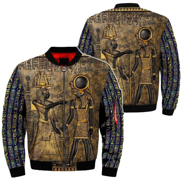 Ancient Egypt Wallpaper 3d All Over Printed Hoodie MP030307-Apparel-MP-Bomber Jacket-S-Vibe Cosy™