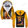 One Nation Under God Jesus Cross Yellow 3D All Over Printed Shirt MP030401-Apparel-MP-Fleece Zip-up Hoodie-S-Vibe Cosy™