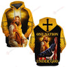 One Nation Under God Jesus Cross Yellow 3D All Over Printed Shirt MP030401-Apparel-MP-Hoodie-S-Vibe Cosy™