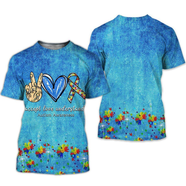 Autism 3D All Over Printed Hoodie Shirt MP040301-Apparel-MP-T-Shirt-S-Vibe Cosy™