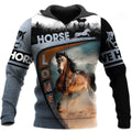 Love Horse 3D All Over Printed Shirt Hoodie For Men And Women TA041310-Apparel-TA-Zipped Hoodie-S-Vibe Cosy™