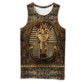 Ancient Egypt Tutankhamun 3D All Over Printed Shirt Hoodie For Men And Women MP1002-Apparel-MP-Tank Top-S-Vibe Cosy™