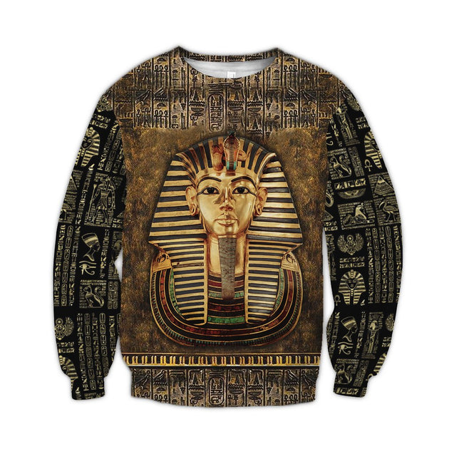 Ancient Egypt Tutankhamun 3D All Over Printed Shirt Hoodie For Men And Women MP1002-Apparel-MP-Sweatshirts-S-Vibe Cosy™