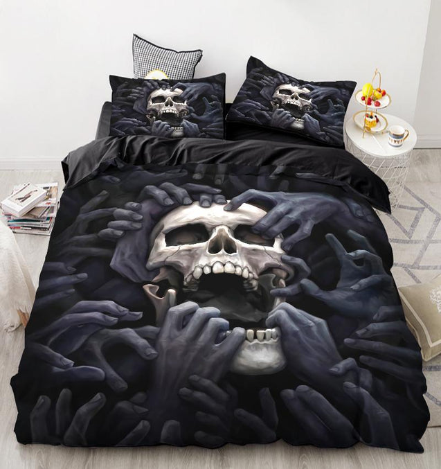 Skull Hands From Hell Bedding Set MP12082007