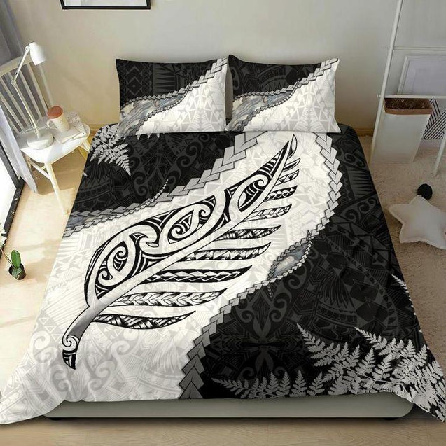 Paua Shell Maori Silver Fern Bedding Set MP13072009