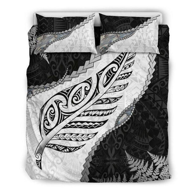 Paua Shell Maori Silver Fern Bedding Set MP13072009