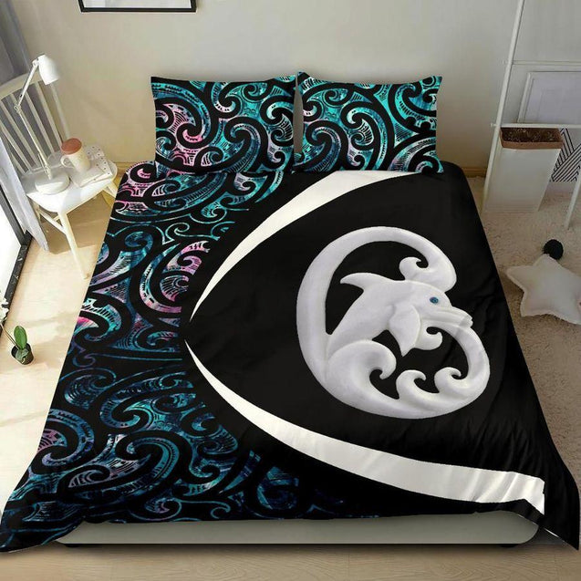 New Zealand Maori Manaia Paua Shell Bedding Set - Circle Style MP15072001