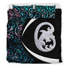 New Zealand Maori Manaia Paua Shell Bedding Set - Circle Style MP15072001