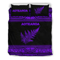 Aoteatoa New Zealand Maori Bedding Set Silver Fern - Paua Shell MP16072001