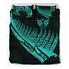 Tiki Silver Tattoo Bedding Set - Turquoise MP16072002