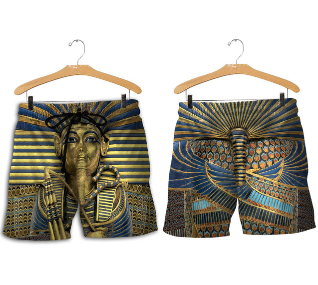 Ancient Egypt Tutankhamun 3D All Over Printed Shirt Hoodie For Men And Women MP18021-Apparel-MP-Shorts-S-Vibe Cosy™