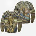 Ancient Egypt Tutankhamun 3D All Over Printed Shirt Hoodie For Men And Women MP18021-Apparel-MP-Sweatshirts-S-Vibe Cosy™