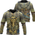 Ancient Egypt Tutankhamun 3D All Over Printed Shirt Hoodie For Men And Women MP18021-Apparel-MP-Zipped Hoodie-S-Vibe Cosy™