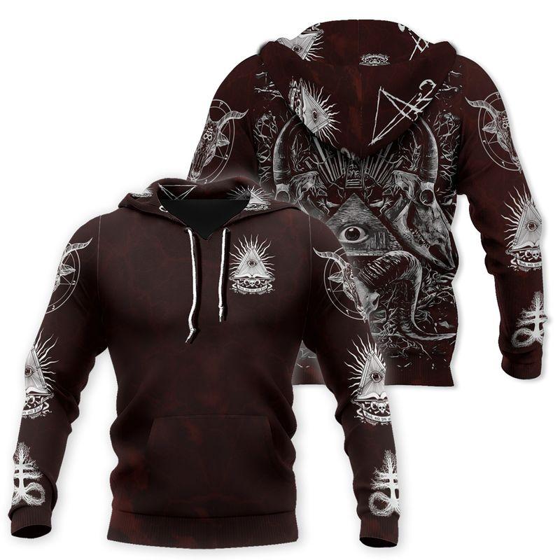 Satanic Tribal 3D All Over Printed Hoodie Shirts For Men And Women MP180301-Apparel-MP-Hoodie-S-Vibe Cosy™