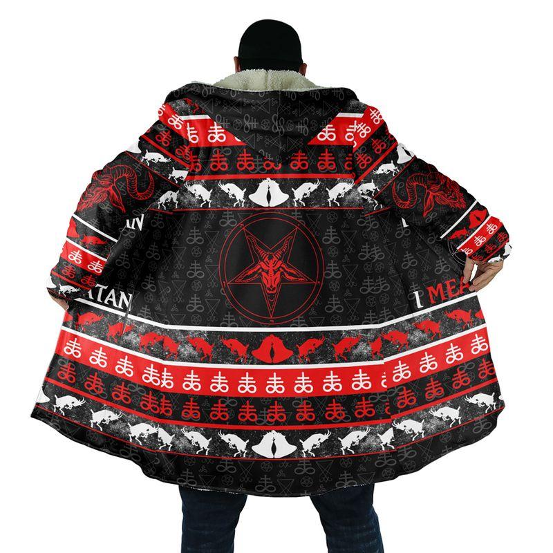 Satanic Tribal 3D All Over Printed Hooded Coat MP180302-Apparel-MP-Coat-S-Vibe Cosy™