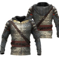 3D All Over Printed Chainmail Knight Medieval Armor Tops MP250201-Apparel-MP-Zipped Hoodie-S-Vibe Cosy™