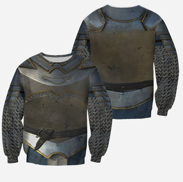 3D All Over Printed Chainmail Knight Medieval Armor Tops MP250202-Apparel-MP-Sweatshirts-S-Vibe Cosy™