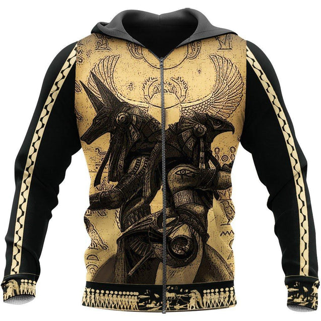 Anubis Ancient Egypt 3D All Over Printed Hoodie Clothes MP250203-Apparel-MP-Zipped Hoodie-S-Vibe Cosy™