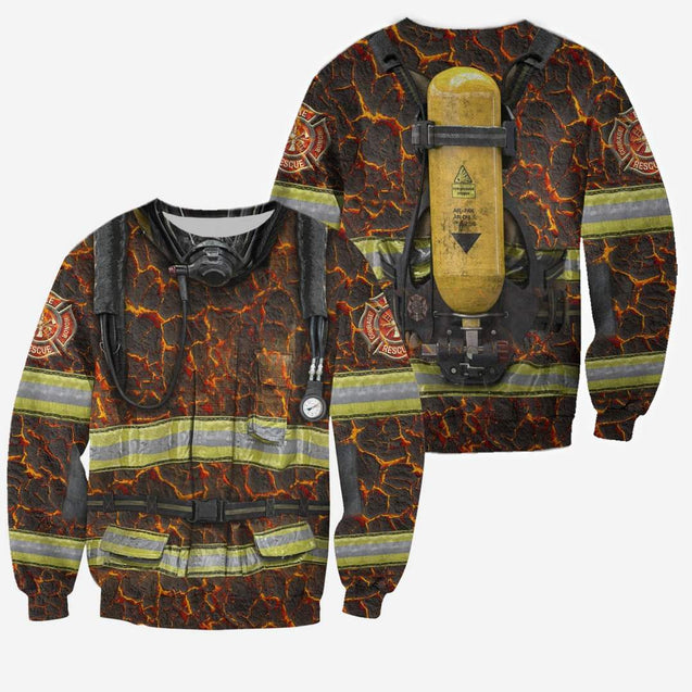 FIRE FIGHTER 3D ALL OVER PRINTED SHIRTS MP789-Apparel-MP-Hoodie-S-Vibe Cosy™