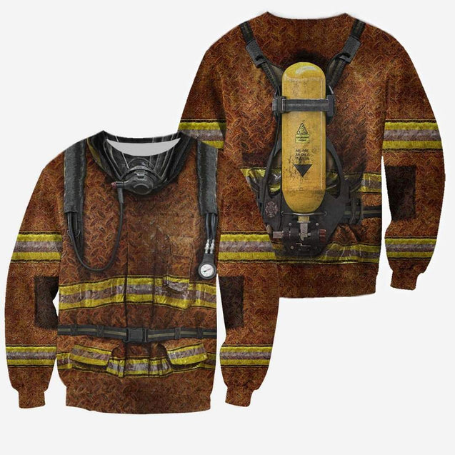 FIRE FIGHTER 3D ALL OVER PRINTED SHIRTS MP790-Apparel-MP-sweatshirt-S-Vibe Cosy™