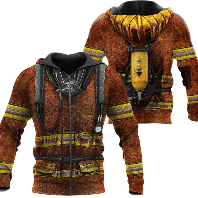 FIRE FIGHTER 3D ALL OVER PRINTED SHIRTS MP790-Apparel-MP-zip-up hoodie-S-Vibe Cosy™