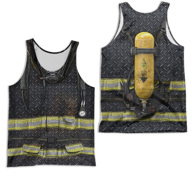 FIRE FIGHTER 3D ALL OVER PRINTED SHIRTS MP791-Apparel-MP-Tanktop-S-Vibe Cosy™