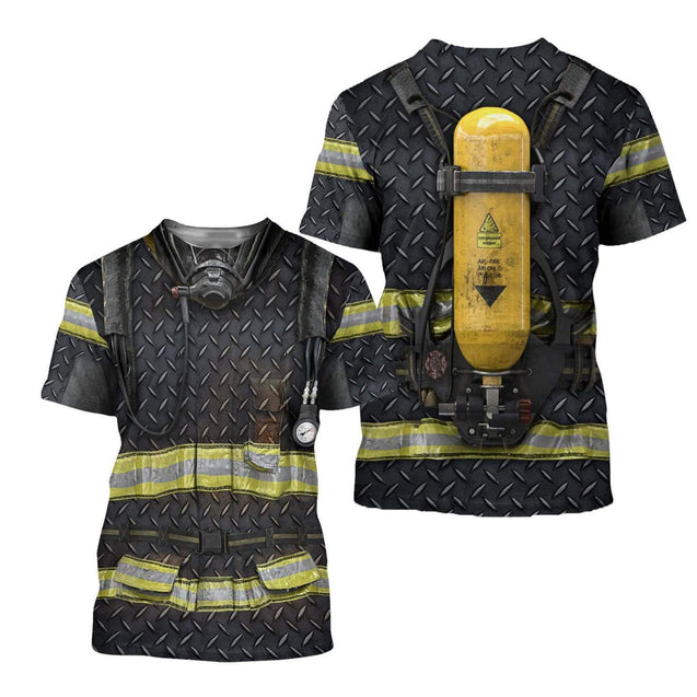 FIRE FIGHTER 3D ALL OVER PRINTED SHIRTS MP791-Apparel-MP-T shirt-S-Vibe Cosy™