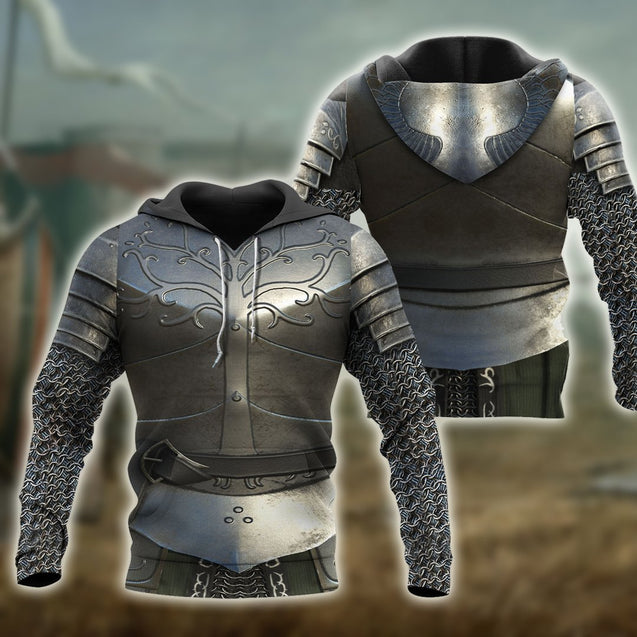 3D All Over Printed Chainmail Knight Medieval Armor Tops MP797-Apparel-MP-Hoodie-S-Vibe Cosy™