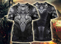 3D Printed Hoodie Chainmail Knight Armor Clothes MP799-Apparel-MP-T shirt-S-Vibe Cosy™