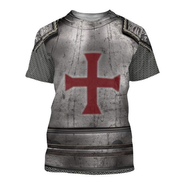 Knight Templar 3D All Over Printed Hoodie Chainmail MP825-Apparel-MP-Hoodie-S-Vibe Cosy™