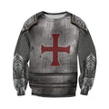 Knight Templar 3D All Over Printed Hoodie Chainmail MP825-Apparel-MP-sweatshirt-S-Vibe Cosy™