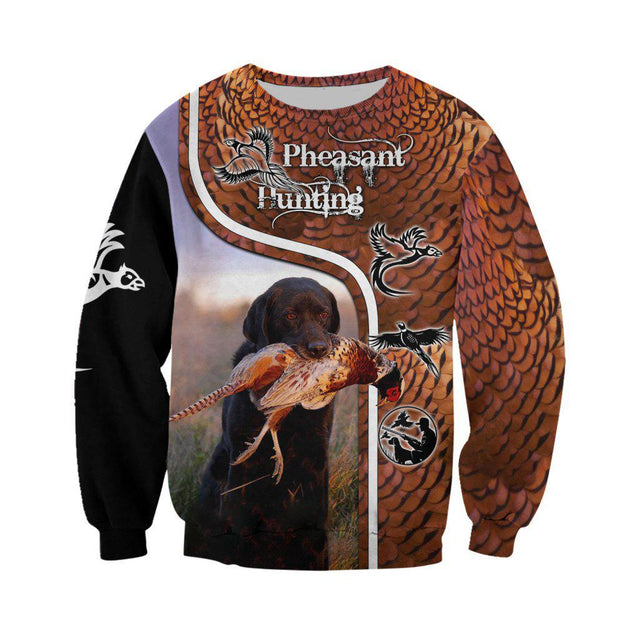 Pheasant Labrador Hunting 3D All Over Printed Shirts MP913-Apparel-MP-Sweatshirts-S-Vibe Cosy™