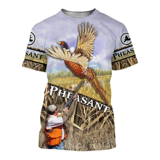 PHEASANT HUNTING 3D ALL OVER PRINTED SHIRTS MP914-Apparel-MP-T-Shirt-S-Vibe Cosy™