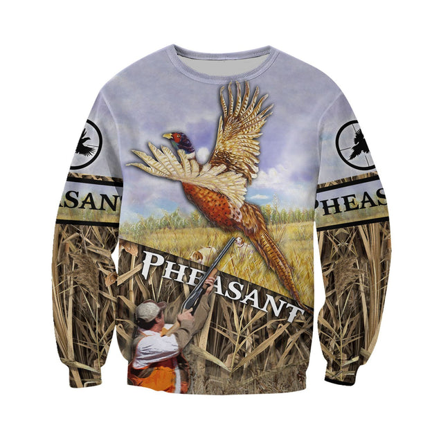 PHEASANT HUNTING 3D ALL OVER PRINTED SHIRTS MP914-Apparel-MP-Sweatshirts-S-Vibe Cosy™