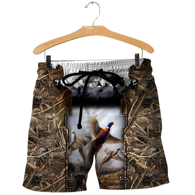 Pheasant Hunting 3D All Over Printed Shirts MP915-Apparel-MP-Shorts-S-Vibe Cosy™