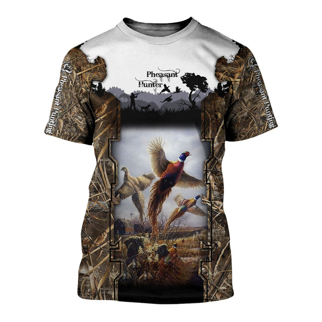 Pheasant Hunting 3D All Over Printed Shirts MP915-Apparel-MP-T-Shirt-S-Vibe Cosy™