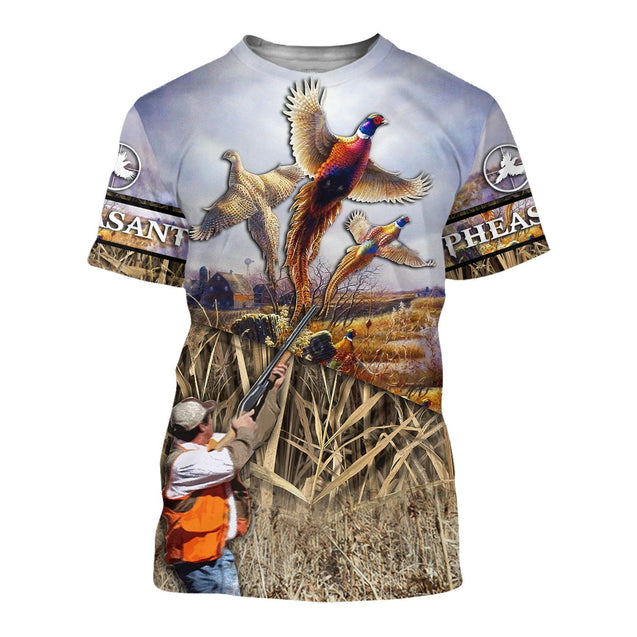 Pheasant hunting 3D Printed Shirts-Apparel-TT-T-Shirt-S-Vibe Cosy™