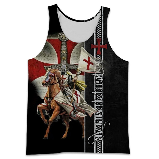 KNIGHT TEMPLAR 3D ALL OVER PRINTED SHIRTS MP922-Apparel-MP-Tank Top-S-Vibe Cosy™