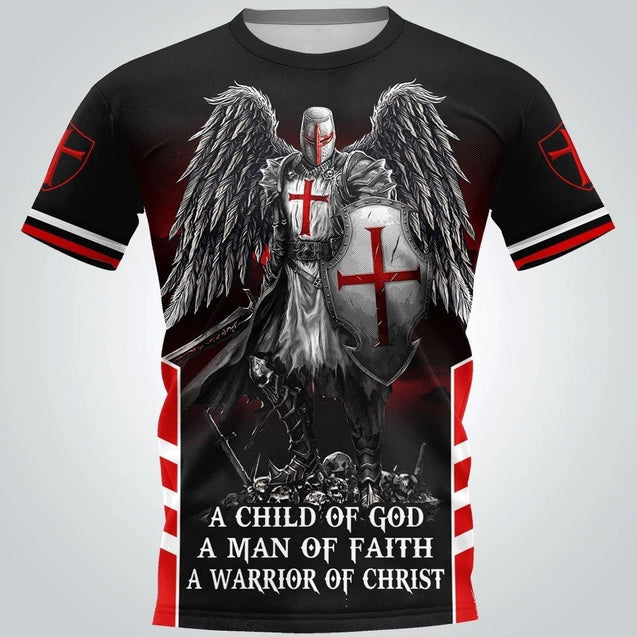 Knight Templar 3D All Over Printed Shirts MP923-Apparel-MP-T-Shirt-S-Vibe Cosy™