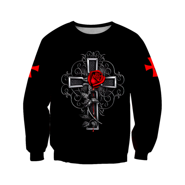 Knight Templar 3D All Over Printed Shirts MP925-Apparel-MP-Sweatshirt-S-Vibe Cosy™