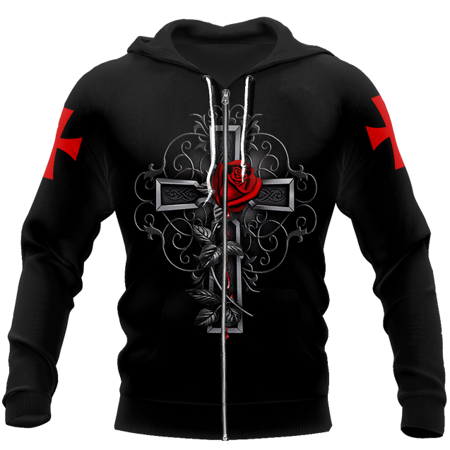 Knight Templar 3D All Over Printed Shirts MP925-Apparel-MP-Zip-up Hoodie-S-Vibe Cosy™